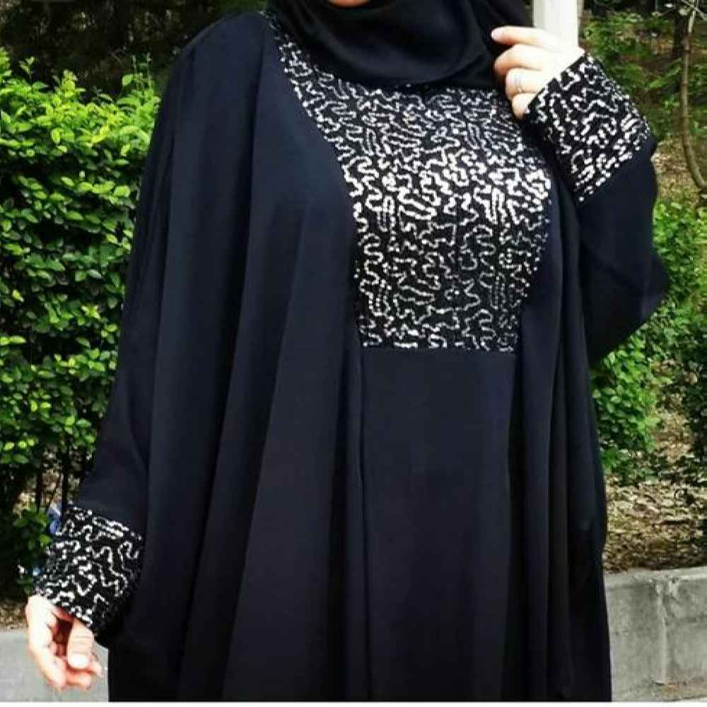 Abaya papillon élégante pour femmes – Tissu crêpe élégant et confortable