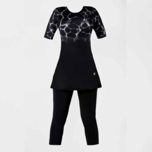 Maillot de Bain Modeste pour Femmes à Manches Courtes Modèle Rima