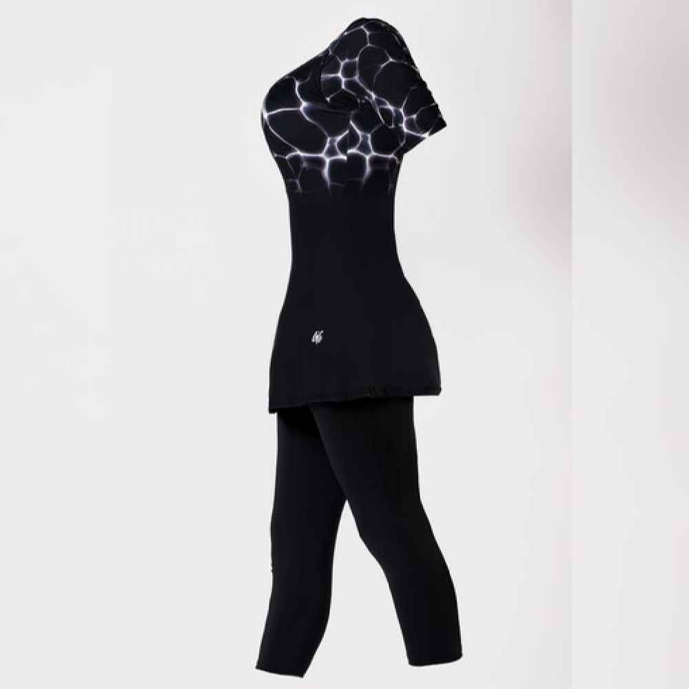 Maillot de Bain Modeste pour Femmes à Manches Courtes Modèle Rima