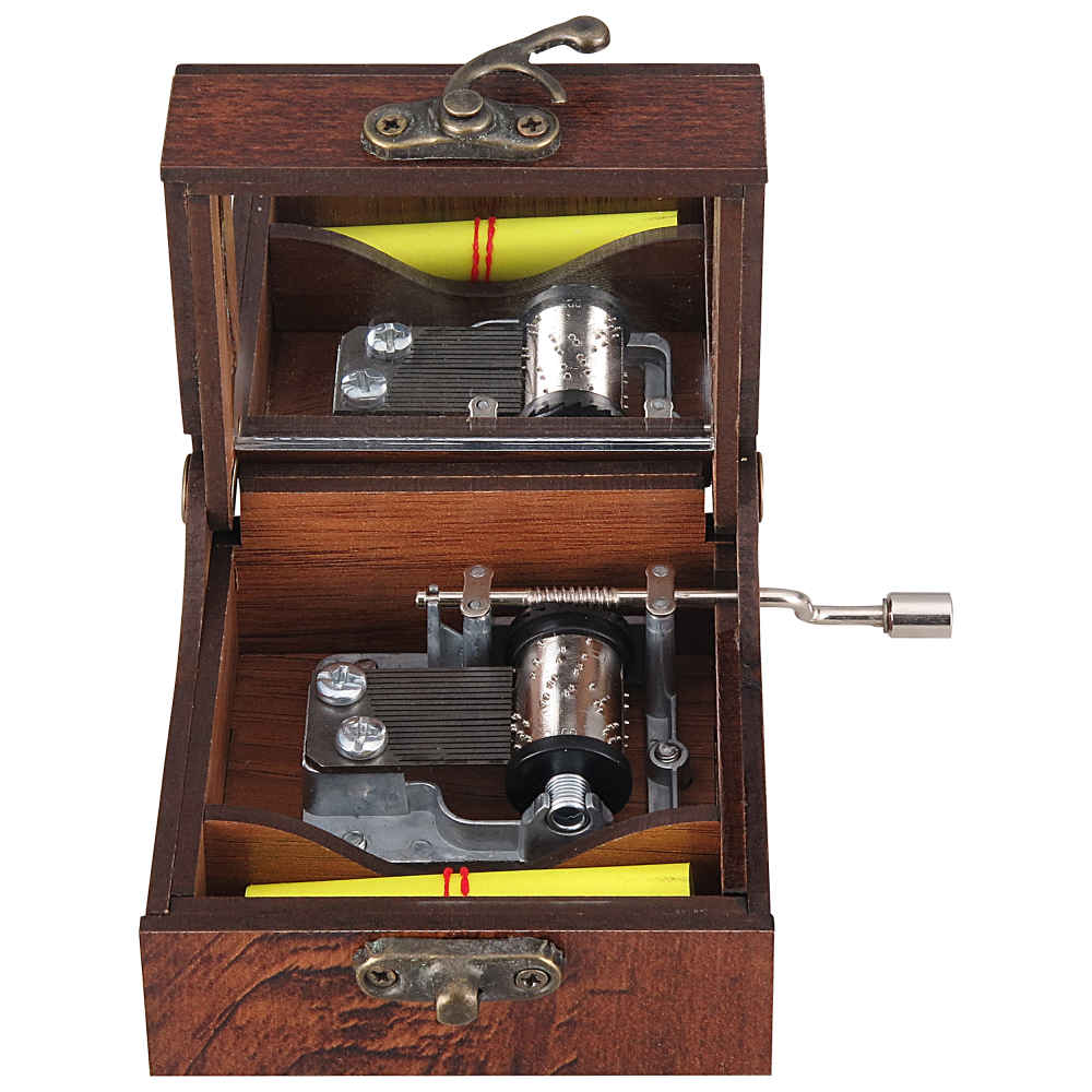 Boîte à Musique à Manivelle en Bois – Modèle Molana