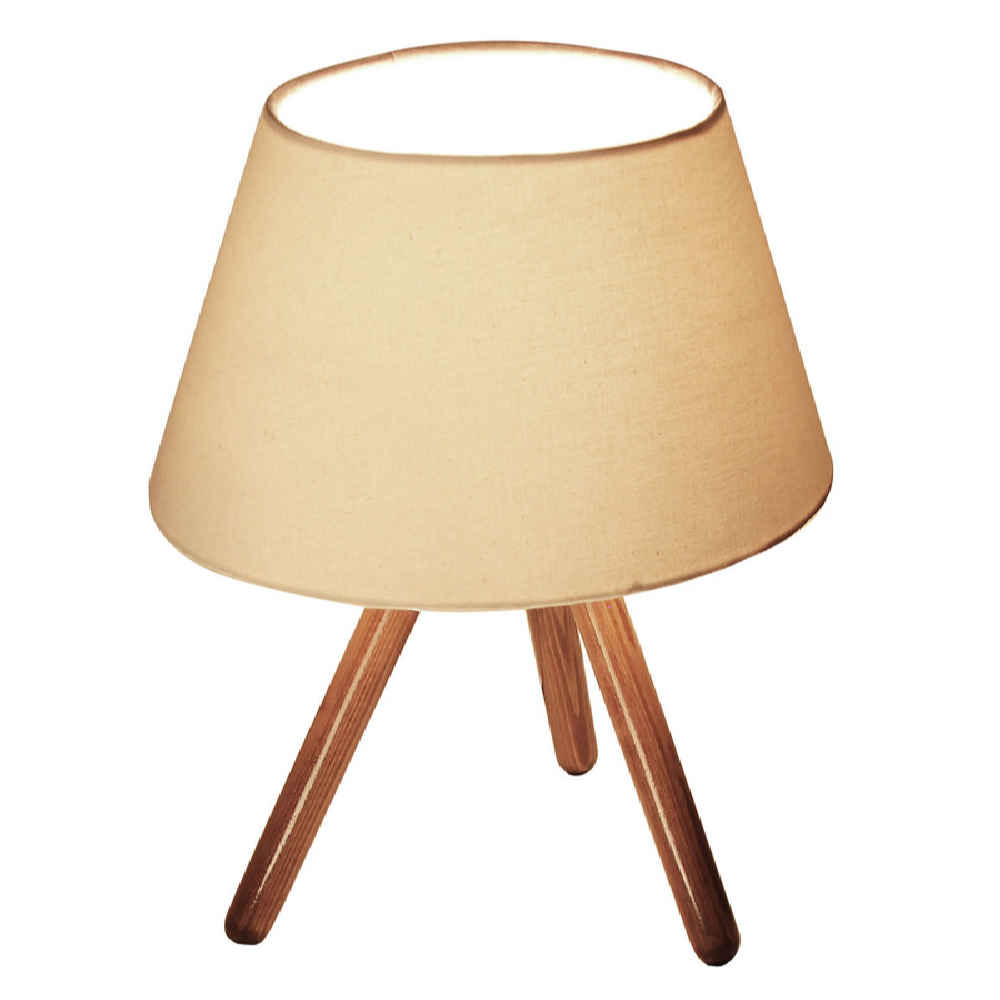 Lampe de table en bois fait main – modèle Liana