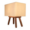 Lampe de table en bois fait main – modèle Nastaran