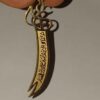 Collier épée Zulfiqar - Pendentif épée islamique en acier d'Imam Ali