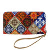 Portefeuille en tissu pour femmes avec motif inspiré de l'art persan Mikhak