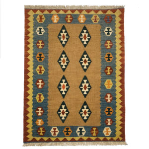Tapis Kilim en laine persane tissé à la main Traditionnel Modèle Royan