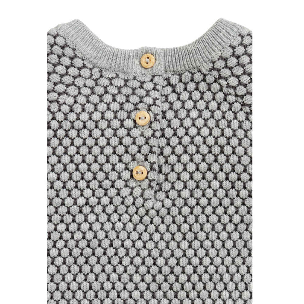 Pull tricoté pour nourrisson Modèle Mahya (Gris)