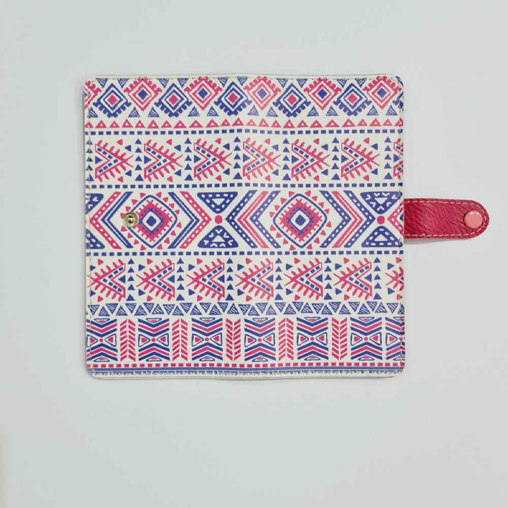 Portefeuille en tissu pour femmes avec motif inspiré de l’art persan Leyla