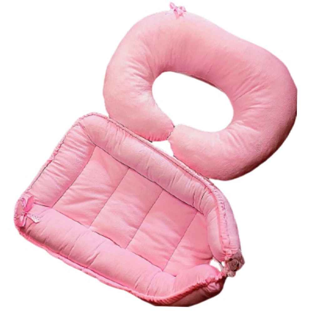 Nid pour bébé en velours rose Modèle Nazila