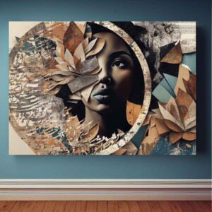 Tenture Murale Calligraphie Persane Fille