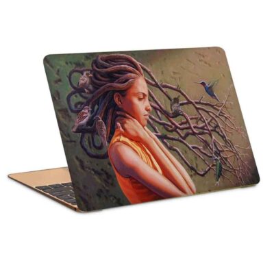 Autocollant sticker vinyle pour ordinateur portable modèle Humain