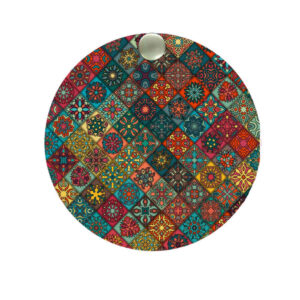 Miroir de poche portable avec design Samin inspiré de la Perse