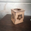 Porte-stylo islamique en bois pour bureau avec calligraphie Salawat