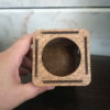 Porte-stylo islamique en bois pour bureau avec calligraphie Salawat