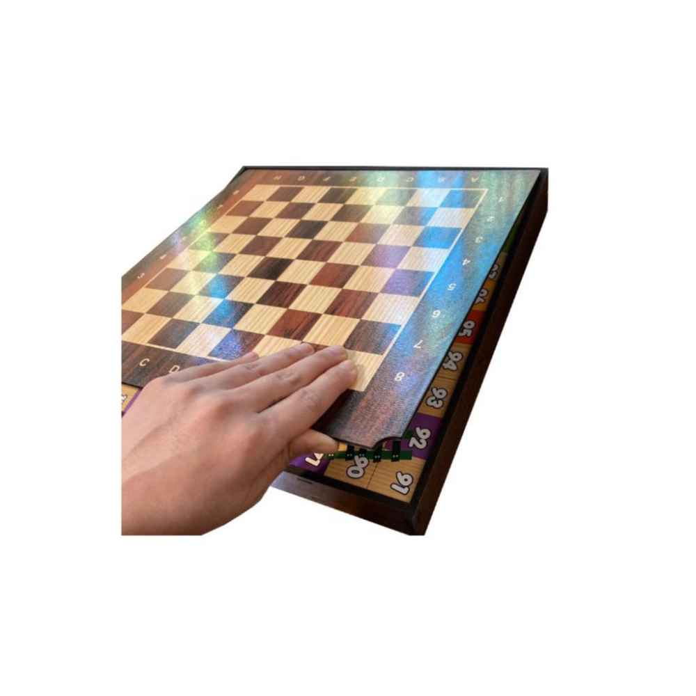 Ensemble de Jeu Multi-Jeux 4-en-1 – Fun Polyvalent avec Jeux Classiques