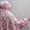 Tchador Islamique de Namaz avec Manches pour Femmes Idéal pour la Prière - Motif Floral Sahar