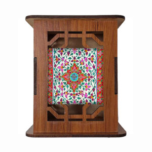 Motif Shima – Porte-stylo en Bois Design Persan pour Espaces de Travail