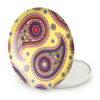 Miroir de poche avec design Paisley inspiré de la Perse