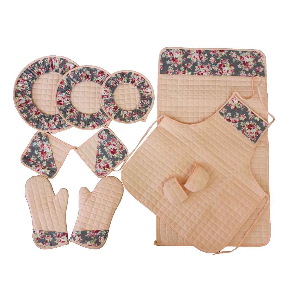 Ensemble de Tablier de Cuisine Floral 11 Pièces Modèle Mamisa