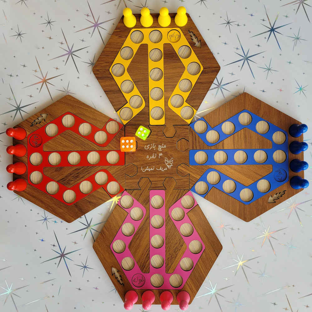 Ensemble de Jeu Mensch ärgere Dich nicht (Ludo) & Snakes & Ladders – Pour 6 Joueurs