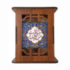 Porte-stylo en Bois Motif Eshgh avec Motifs Artistiques Persans