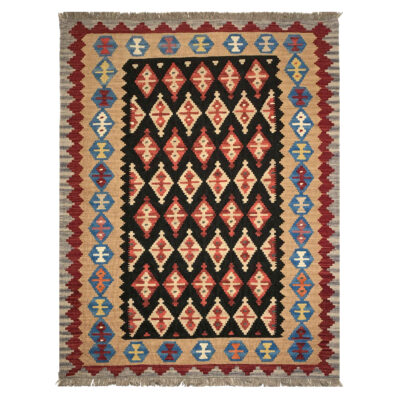 Tapis Kilim fait main d'Iran, Qashqai traditionnel "Catherine"