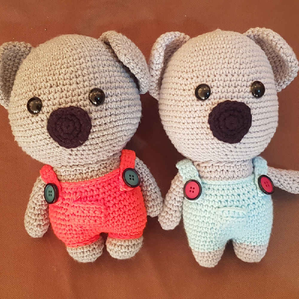 Amigurumi Animal Koala en Peluche – Jouet en Crochet Fait Main | Confortable et Câlin