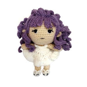 Amigurumi Poupée en Crochet Fait Main – Fille Bouclée | Jouet en Peluche Doux, Nina