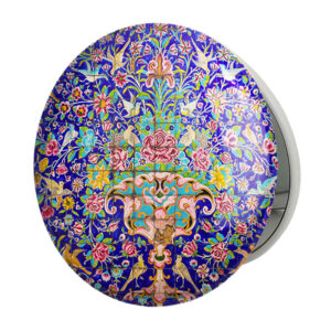Miroir de poche portable avec design Zarin inspiré de la Perse