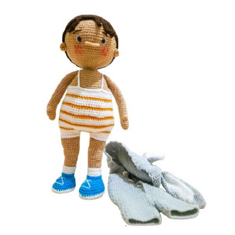 Amigurumi Poupée en Crochet Fait Main – Simon | Jouet en Peluche Doux