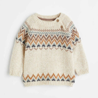 Pull tricoté pour bébé Modèle Mahoor