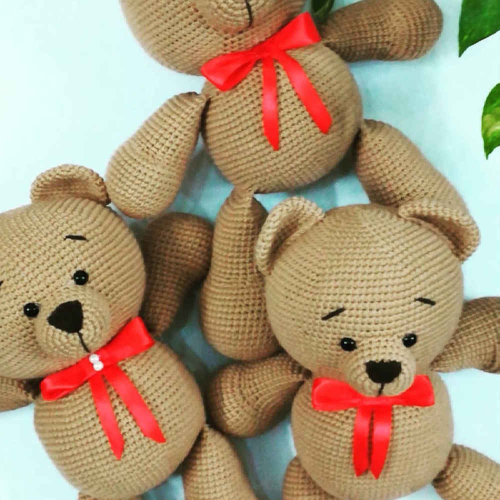 Amigurumi Ours en Peluche Fait Main – Modèle Nelson | Classique et Câlin