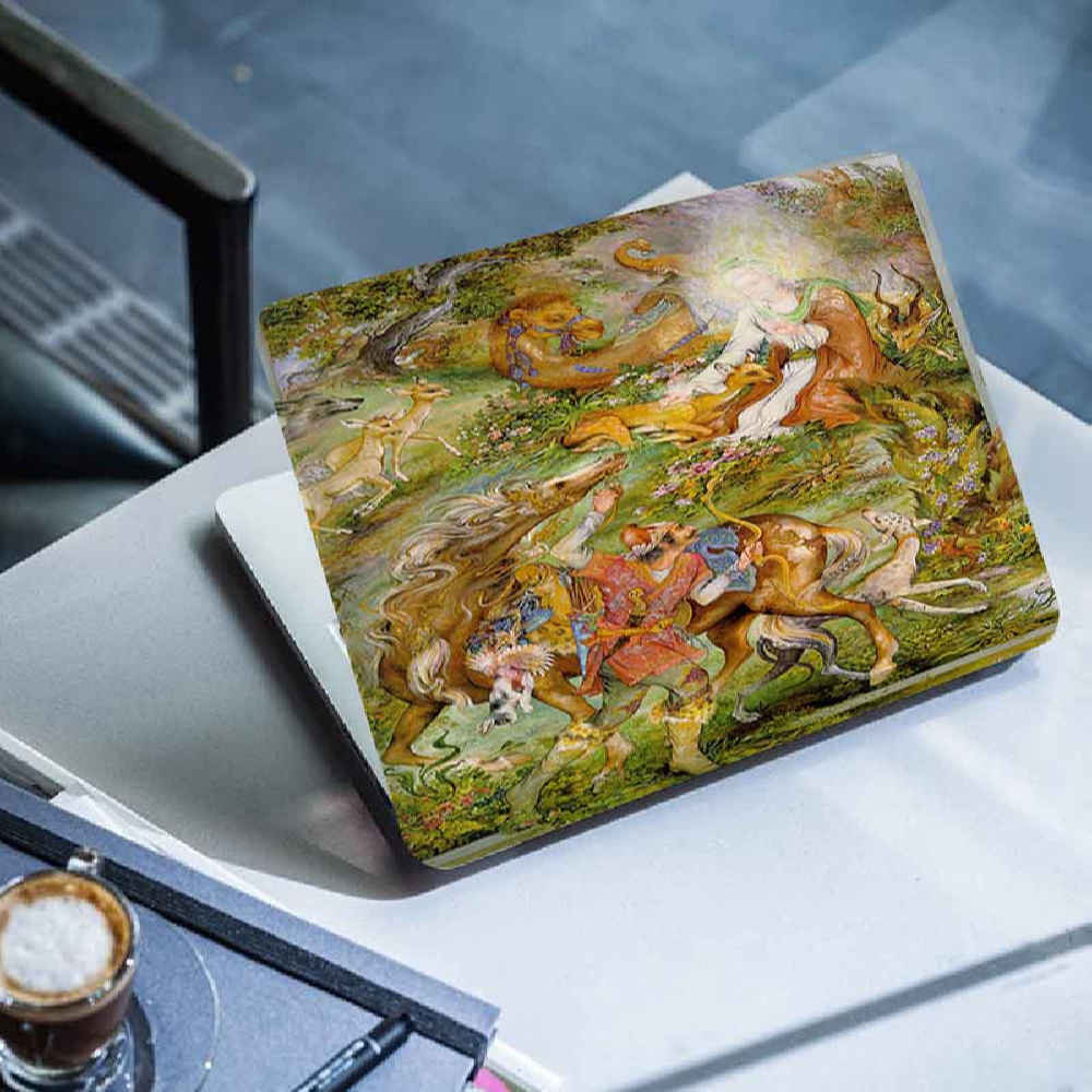 Autocollant sticker couverture pour ordinateur portable modèle Gazelle