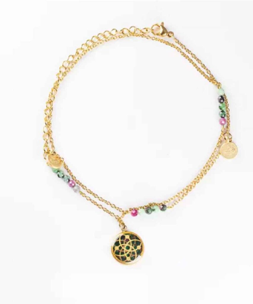 Bracelet Cheville en Chaîne Modèle Attrape-Rêves