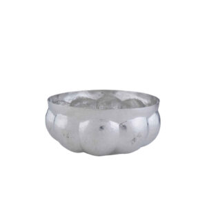 Bol de service en cuivre traditionnellement martelé et adapté pour les glaces Saljooghi