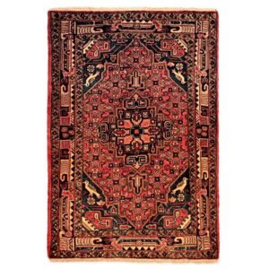 Tapis Persan Fait Main Médaillon Intriqué en Laine Jardin
