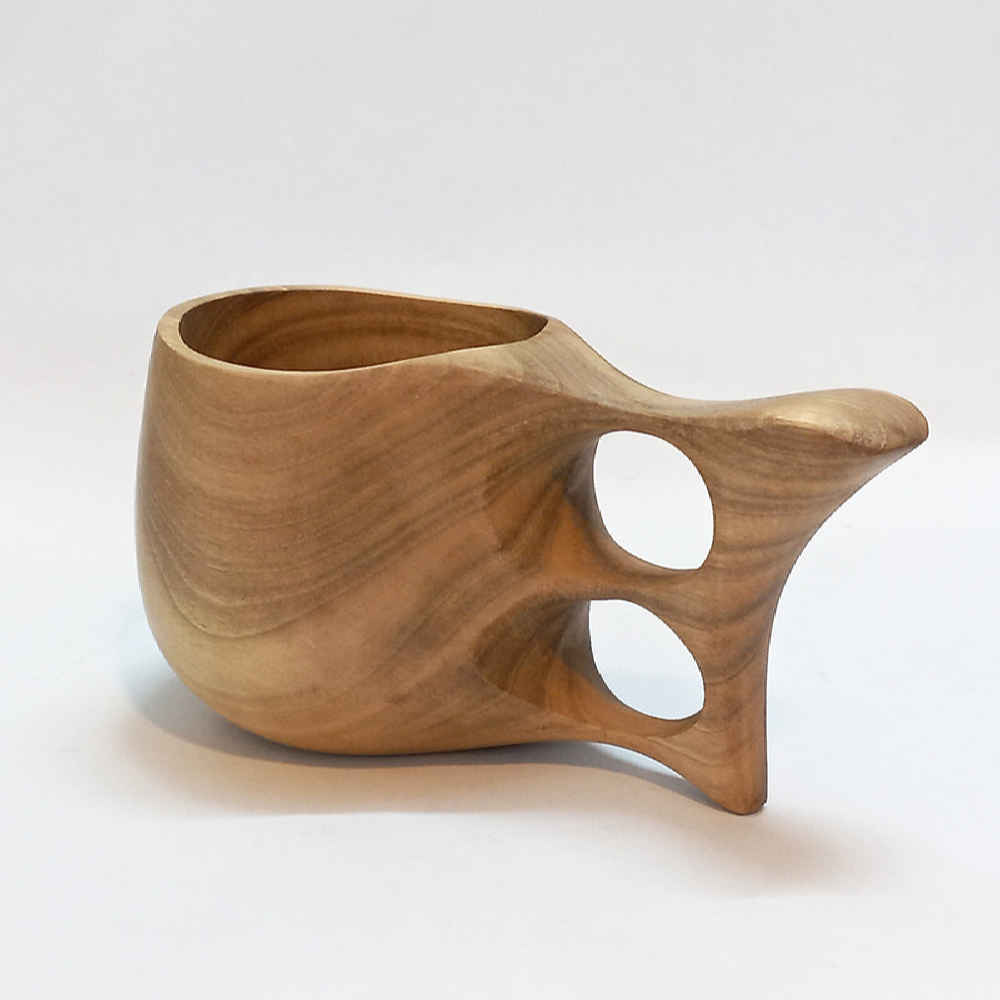 Tasse Rustique en Bois – Tasse de Camping Artisanale Modèle Classique