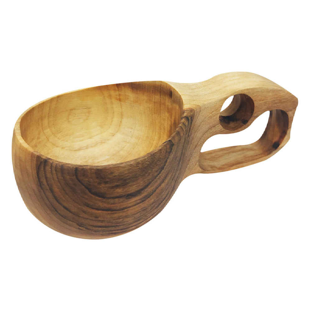 Tasse Rustique en Bois – Tasse de Camping Artisanale Modèle Toomaj
