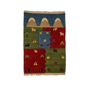 Tapis Kilim en laine persane tissé à la main Modèle Batis
