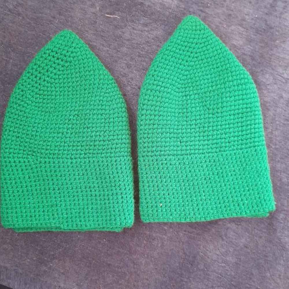 Kufi Taqiyah Turc Vert – Chapeau de tête musulman en coton traditionnel