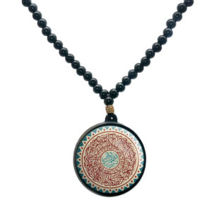 Collier perlé islamique avec pendentif Karim