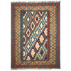 Tapis Kilim en laine persane authentique tissé à la main traditionnellement à Firuzabad géométrique