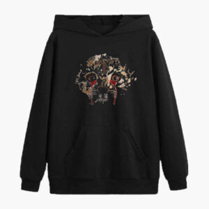 Sweat à capuche noir style persan pour homme Modèle Pirooz