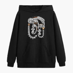 Sweat à manches longues noir pour homme modèle Shahab