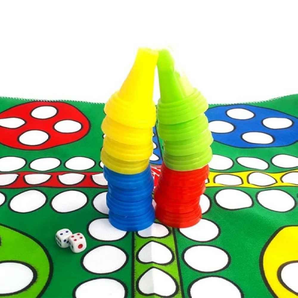 Ensemble de Jeu Mensch ärgere Dich nicht (Ludo) & Snakes & Ladders – Jeux Classiques de Plateau