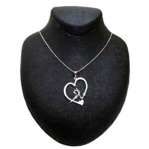 Collier Persan en Argent avec Calligraphie Minimaliste “Madar”