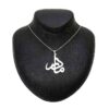 Collier Persan en Argent avec Calligraphie Minimaliste "Mom"
