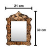 Ensemble miroir et bougeoirs gravés en cuivre persan – Design Sheida