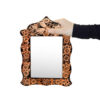 Ensemble miroir et bougeoirs gravés en cuivre persan – Design Sheida