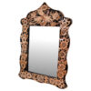 Ensemble miroir et bougeoirs gravés en cuivre persan – Design Sheida