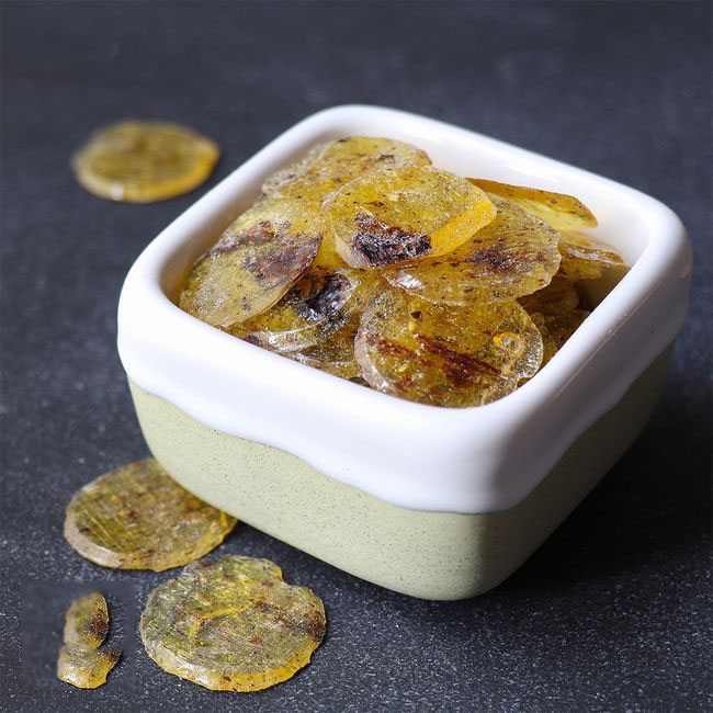 Poolaki persan - Bonbon croquant et dur sans sucre avec citron (Paquet de 2)